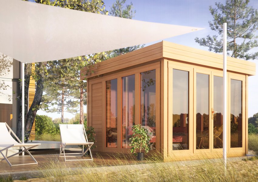 drewniana, nowoczesna altana otylia