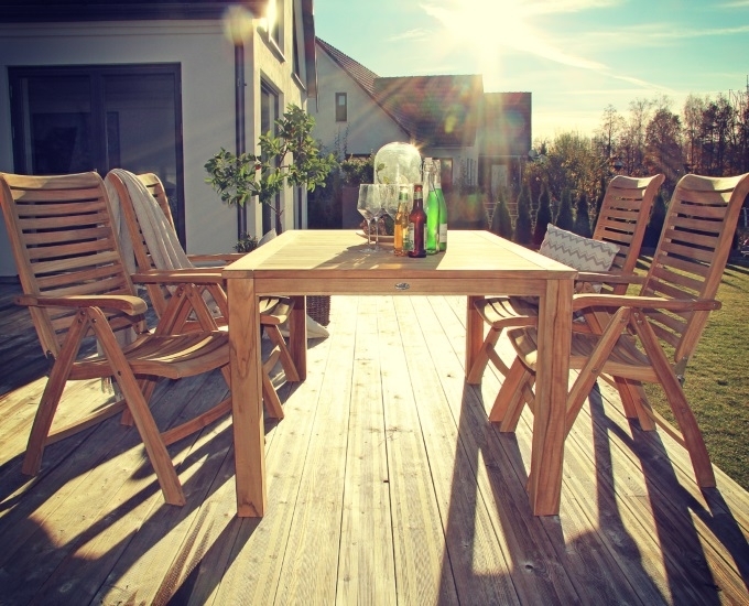 zestaw ogrodowy z drewna teak