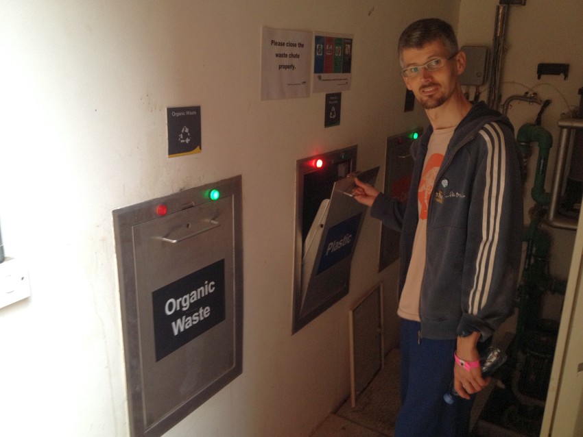 System segregacji śmieci w MASDAR