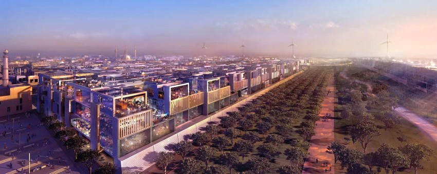 Wizualizacja projektu - Masdar City