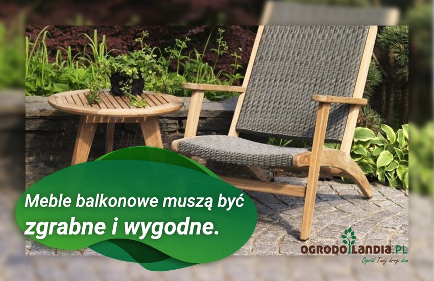trwały fotel stalowy na balkonie