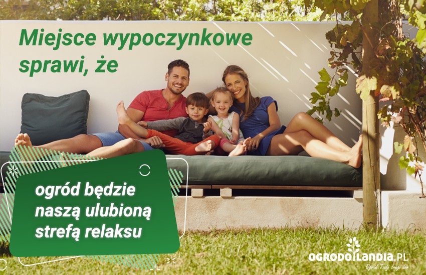 miejsce do wypoczynku sprawi że ogród będzie naszym ulubionym miejscem do relaksu