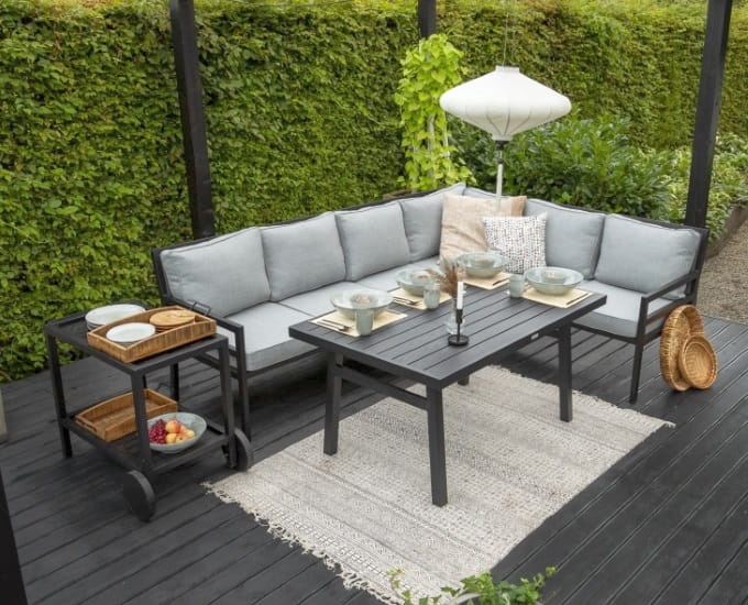 Narożnik Bergerac na tarasie