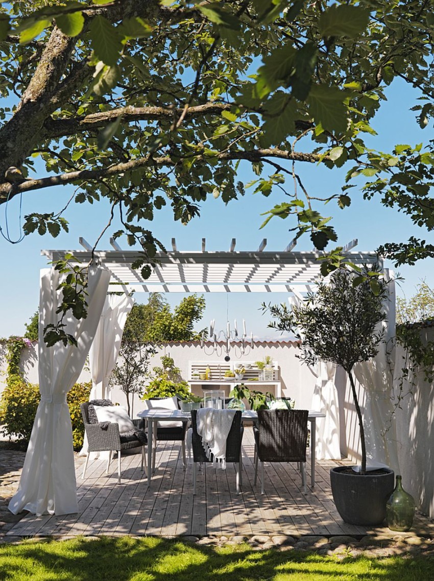 pawilon ogrodowy na tarasie