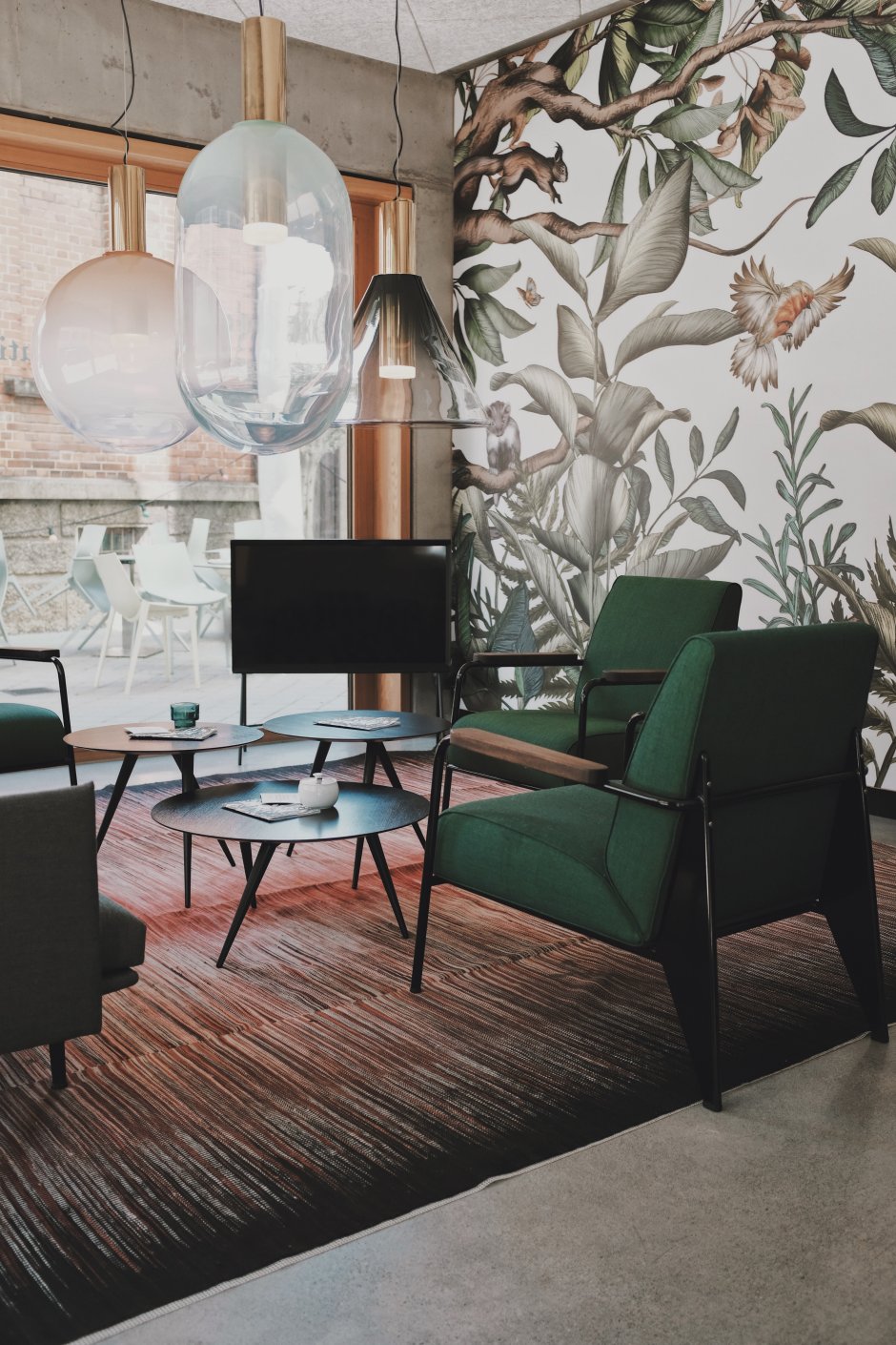 zielony salon