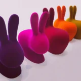 Aksamitny Królik Rabbit Chair duży - kolory - Ogrodolandia.pl