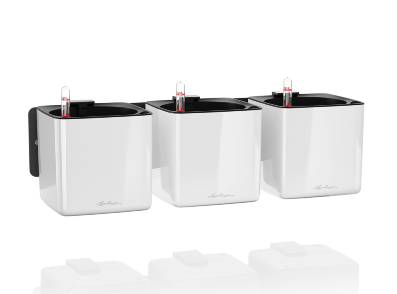 Zestaw 3 donic na ścianę Lechuza Cube Glossy Home Kit - Ogrodolandia.pl Zestaw 3 donic na ścianę Lechuza Cube Glossy Home Kit - Ogrodolandia.pl