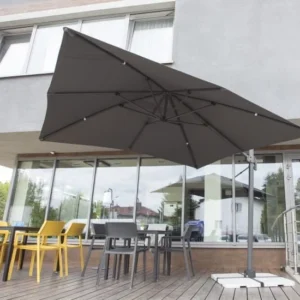 Parasol ogrodowy Linz kwadratowy na nodze bocznej (3m)