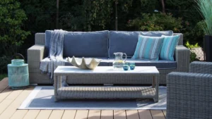 Sofa ogrodowa CLOUD (technorattan, 3 - osobowa)