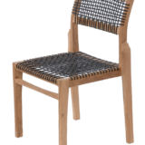 Krzesło z drewna teakowego i sznurka Tori - Ogrodolandia.pl