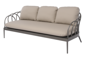Sofa 3 osobowa z dekoracyjnym oparciem Rainbow Lounge