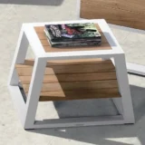 Nowoczesny stoliczek York teak - Ogrodolandia.pl