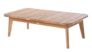 Ogrodowy stolik kawowy z drewna teak Noa