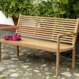 Ławka ogrodowa z drewna teak Lugo - Ogrodolandia.pl