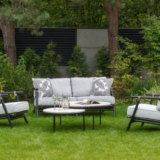 Ogrodowa sofa 3 osobowa Kiara z poduszkami - Ogrodolandia.pl