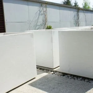 Nowoczesna donica betonowa 80x80x100 cm (h)