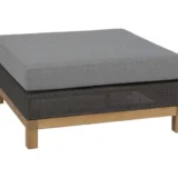 Pufa do siedzenia Fontana stal teak - Ogrodolandia.pl