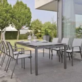 Prostokątny stół aluminiowy Silverstar - Ogrodolandia.pl