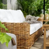 Rattanowa sofa o grubym splocie Rossvik - Ogrodolandia.pl
