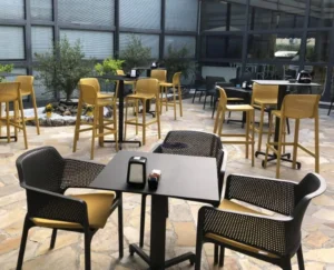 Kwadratowy blat czarny mat Fenix (kilka rozmiarów)