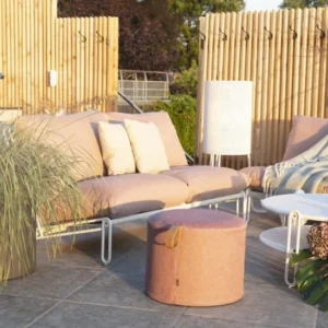 Stojąca lampa ogrodowa Blixt biała