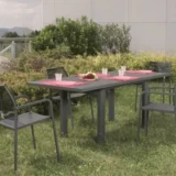 Rozsuwany stół metalowy Helios 160-220 - Ogrodolandia.pl