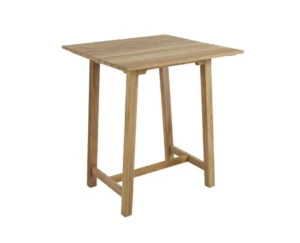 Wysoki stół barowy Keros z drewna teak