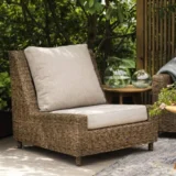 Technorattanowy fotel bez podłokietników Sandkorn - Ogrodolandia.pl