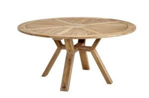 Okrągły stół Logrono z drewna teak (3 rozmiary)