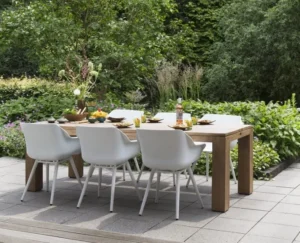 Stół prostokątny z drewna teak Saragossa