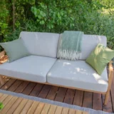 Prosta sofa Popular z wodoodpornymi poduszkami - Ogrodolandia.pl