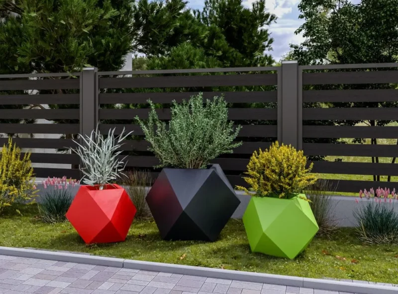 Duża geometryczna donica Pandora - Ogrodolandia.pl