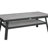 Niski stolik kawowy Samvaro z aluminium - Ogrodolandia.pl