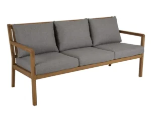 Drewniana sofa ogrodowa Kornell z drewna teak