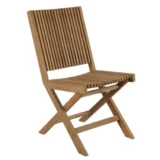 Drewniane krzesło rozkładane Julita (teak) - Ogrodolandia.pl