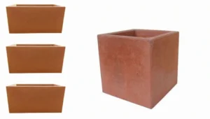 Zestaw 4 szt. donic betonowych naturalnych corten