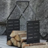 Metalowy kosz na drewno Antibes - Ogrodolandia.pl