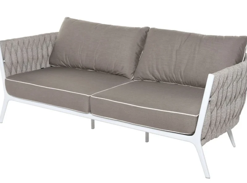 Sofa 2 osobowa z plecionką Kampala - Ogrodolandia.pl Sofa 2 osobowa z plecionką Kampala - Ogrodolandia.pl