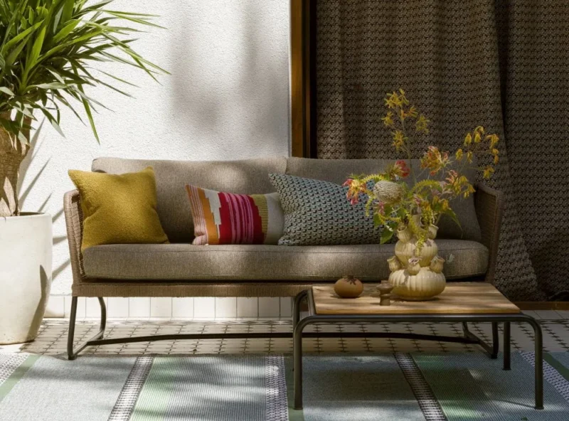 Ażurowa sofa technorattan Pors - Ogrodolandia.pl Ażurowa sofa technorattan Pors - Ogrodolandia.pl