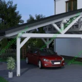 Nowoczesna wiata garażowa MODERN - Ogrodolandia.pl