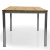 Stół ogrodowy Berlin teak-stal nierdzewna - Ogrodolandia.pl