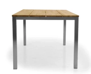 Stół ogrodowy BERLIN teak-stal nierdzewna