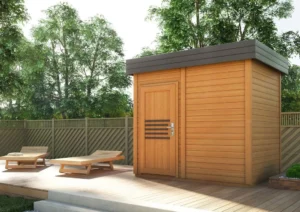 Sauna zewnętrzna drewniana PRYMULKA