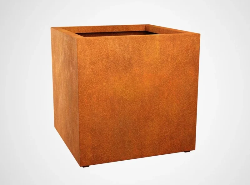 Donica metalowa corten Cubo 4 - Ogrodolandia.pl Donica metalowa corten Cubo 4 - Ogrodolandia.pl