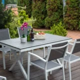 Stół ogrodowy (aluminium) TOULOUSE - Ogrodolandia.pl