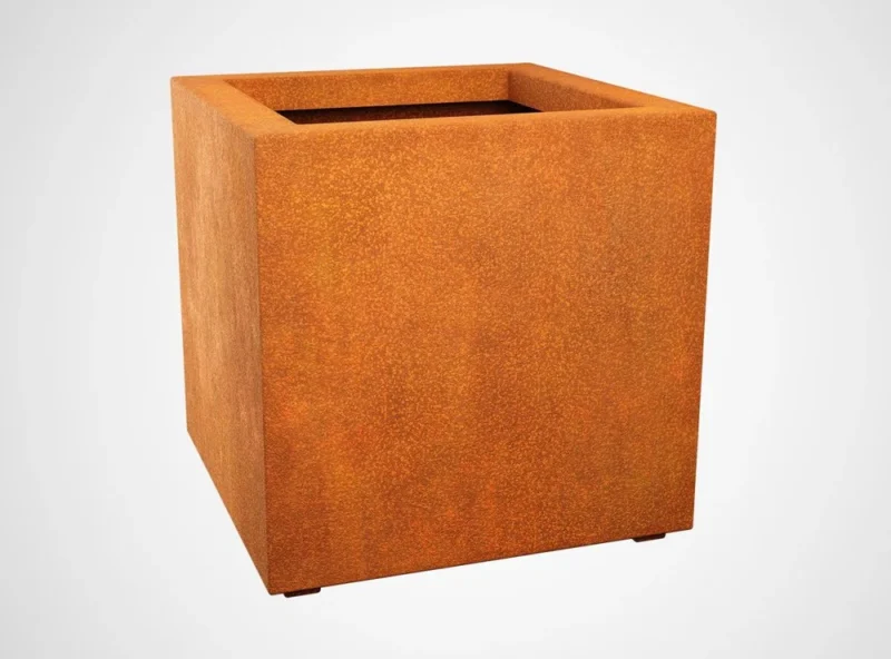 Donica metalowa corten Cubo 3 - Ogrodolandia.pl Donica metalowa corten Cubo 3 - Ogrodolandia.pl