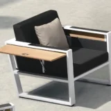 Nowoczesny fotel York teak - Ogrodolandia.pl