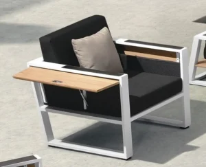 Nowoczesny fotel York teak