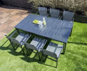 Zestaw Antibes stół i krzesła aluminium