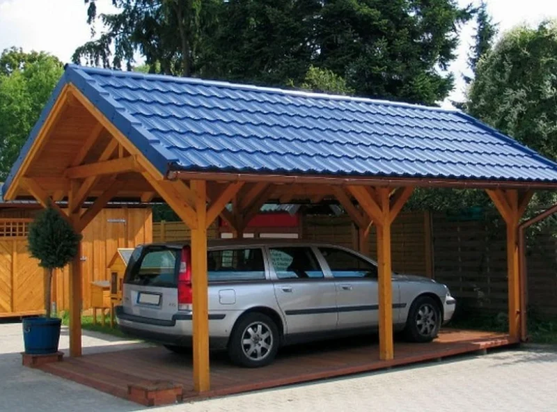 Wiata garażowa o wym. 3x5m KORBAS - Ogrodolandia.pl Wiata garażowa o wym. 3x5m KORBAS - Ogrodolandia.pl